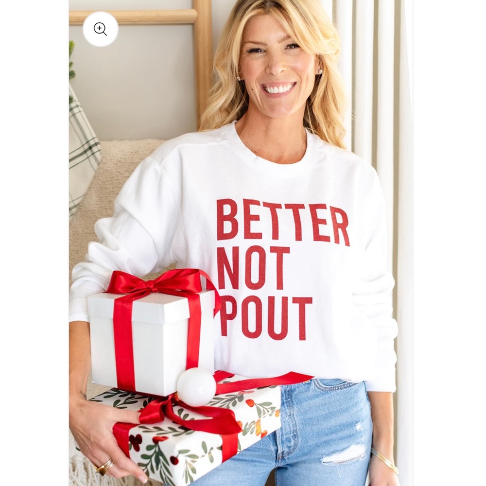 Brand new living with Landyn better not pout crewneck sweatshirt